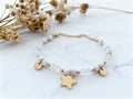 Bracelet Howlite et cristal de roche Apaisement & Clarté mentale (Pierres naturelles)