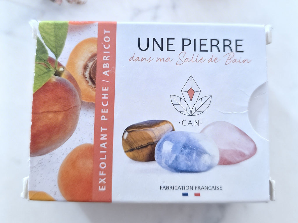 Savon Pêche / Abricot avec pierre naturelle