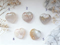 Cœur Agate Fleur de Cerisier 30mm – Pierre naturelle, douceur et renouveau