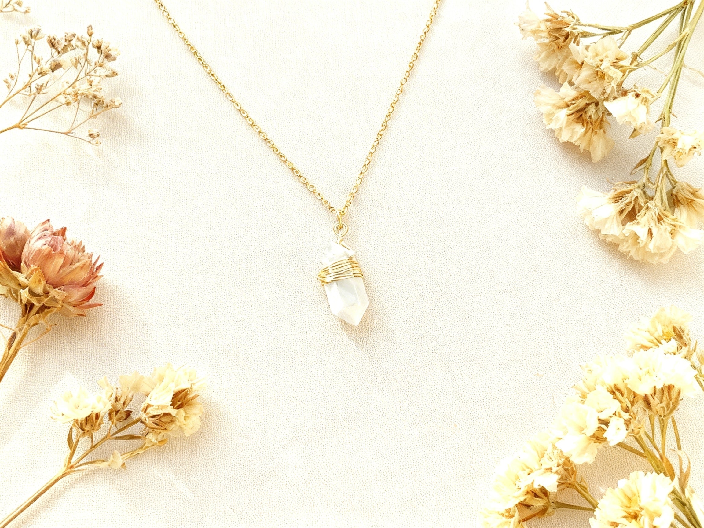 Collier Howlite – Calme mental & Sommeil profond (pierre naturelle)