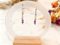 Boucles d'oreille Améthyste – Apaisement & Anti-stress (Pierre naturelle)