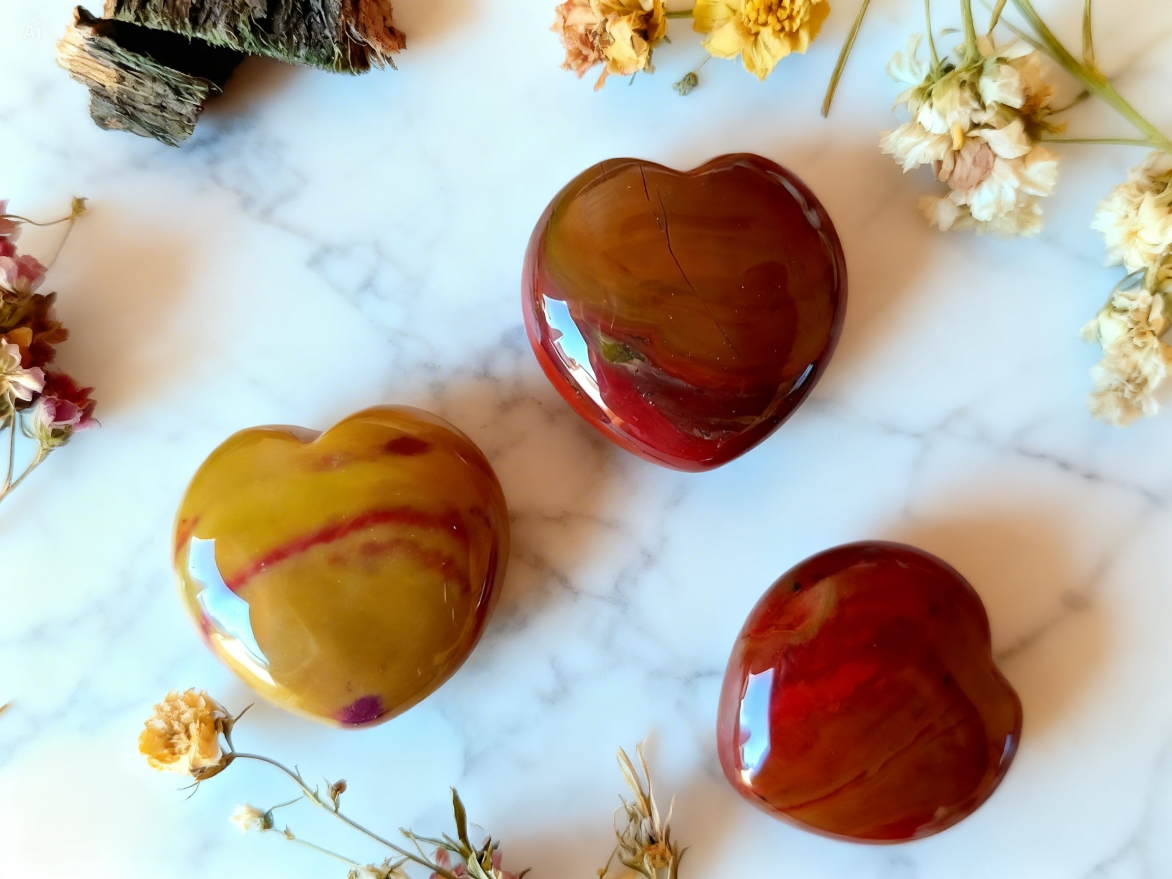 Cœur Jaspe Breschia Ancrage & Stabilité émotionnelle (Pierre naturelle)