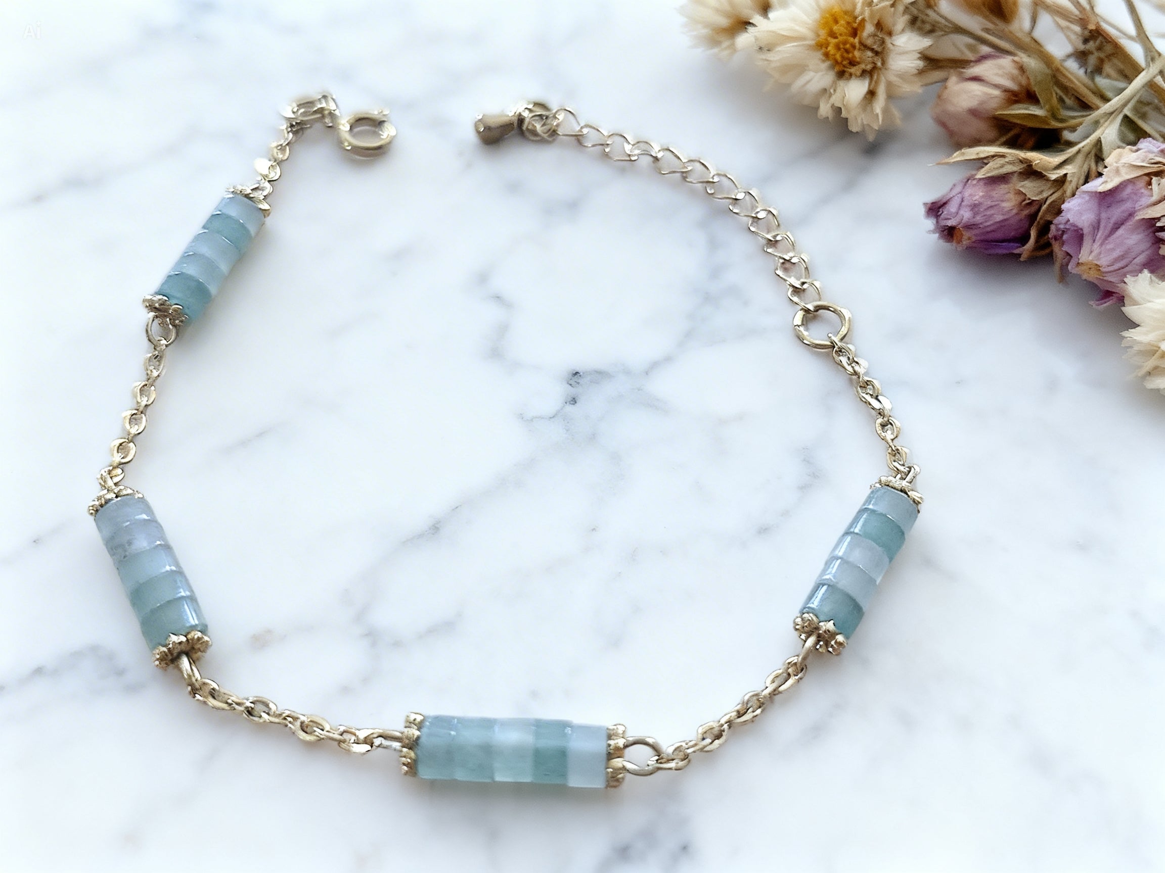 Bracelet aventurine verte doré Chance & Sérénité (Pierre naturelle)