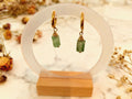 Boucles d'oreille Quartz Fuchsite Énergie du cœur & Guérison émotionnelle (Pierre naturelle)