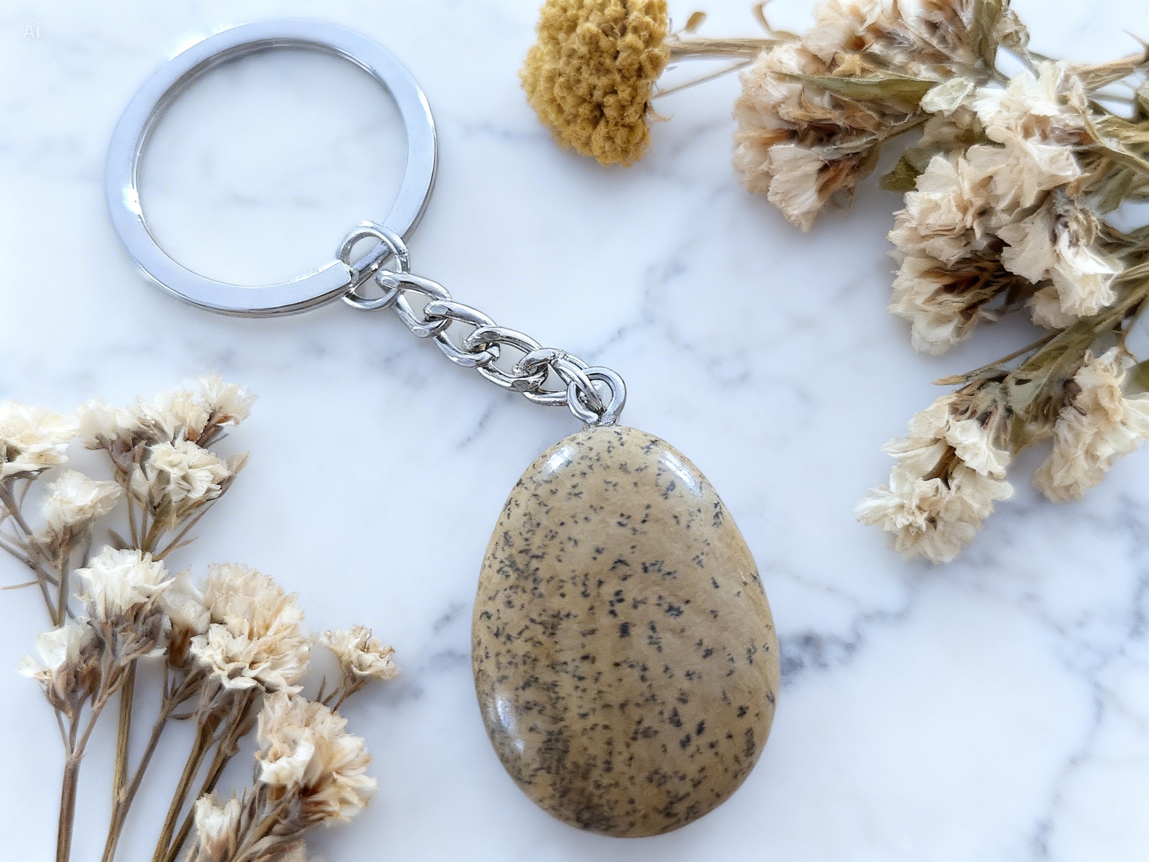 Porte Clé en pierre naturelle- Équilibre, apaisement & ancrage au quotidien